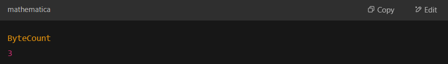 Returns byte length of "SQL".