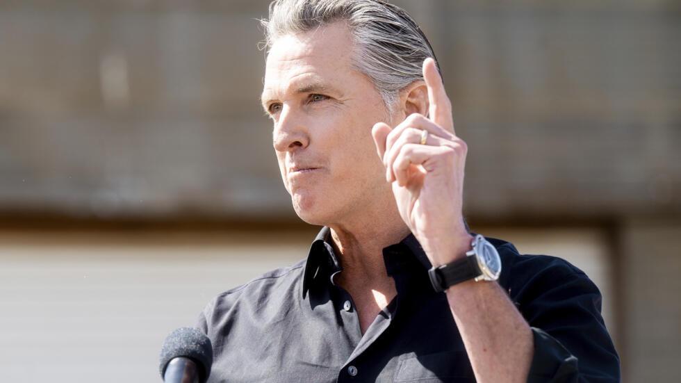 加州州长纽森 Gavin Newsom 2025年4月16日
