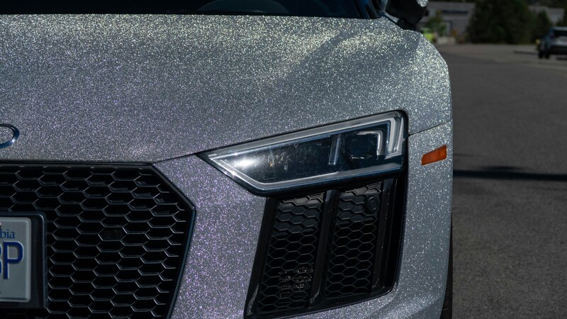 A car with shining PPF