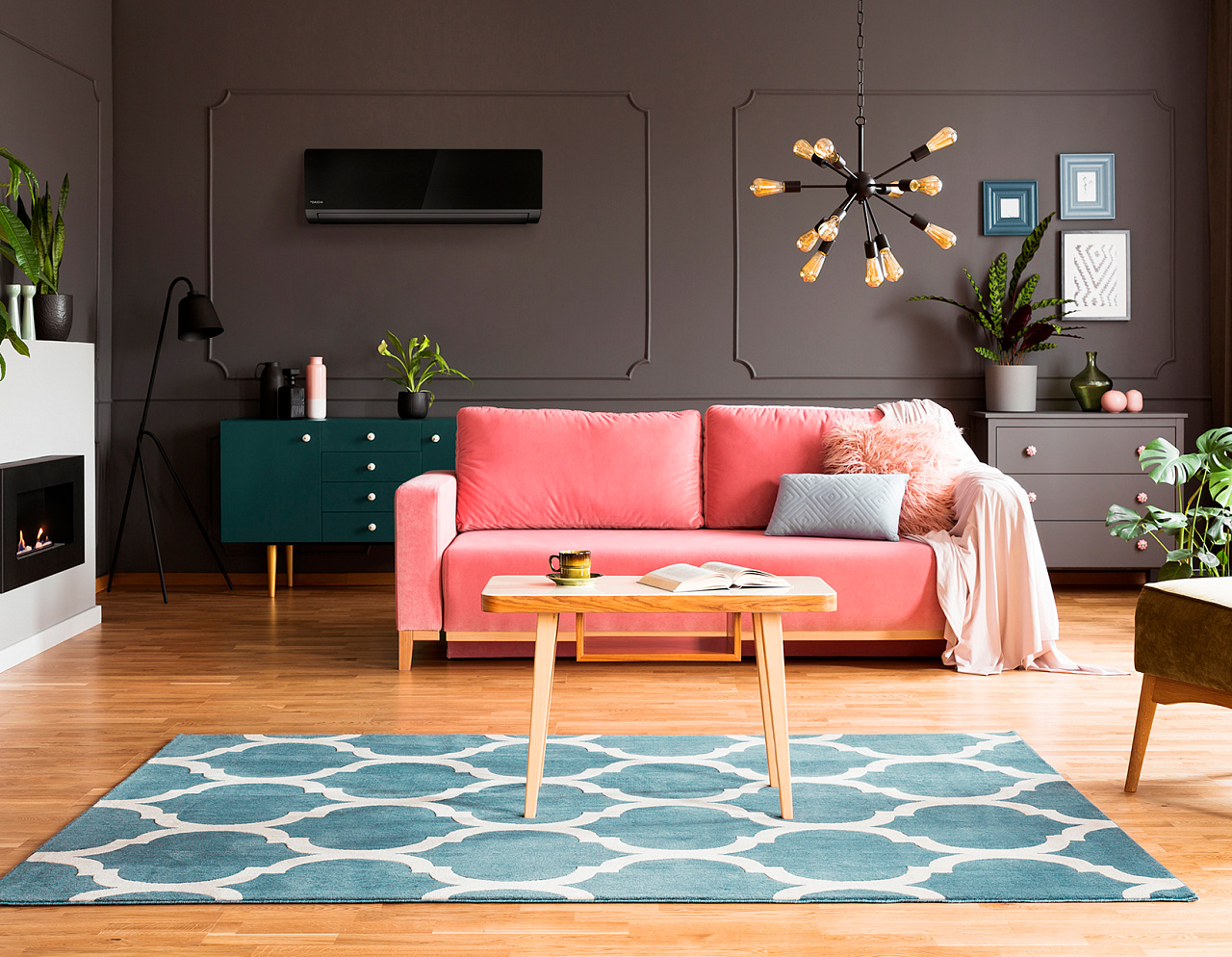 wooden coffee table