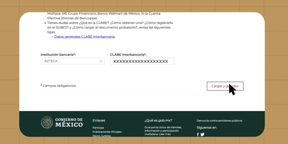 Toca “Actualizar y guardar” para registrarlo. 