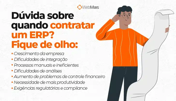 Sinais de que precisa contratar um ERP