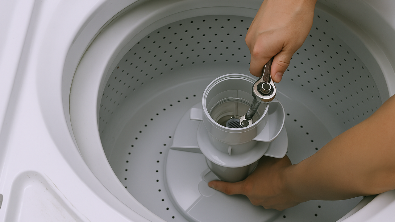 Clean the Washer Filter and Its Compartment