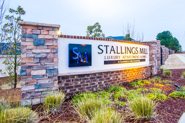 monument sign for stallings mill