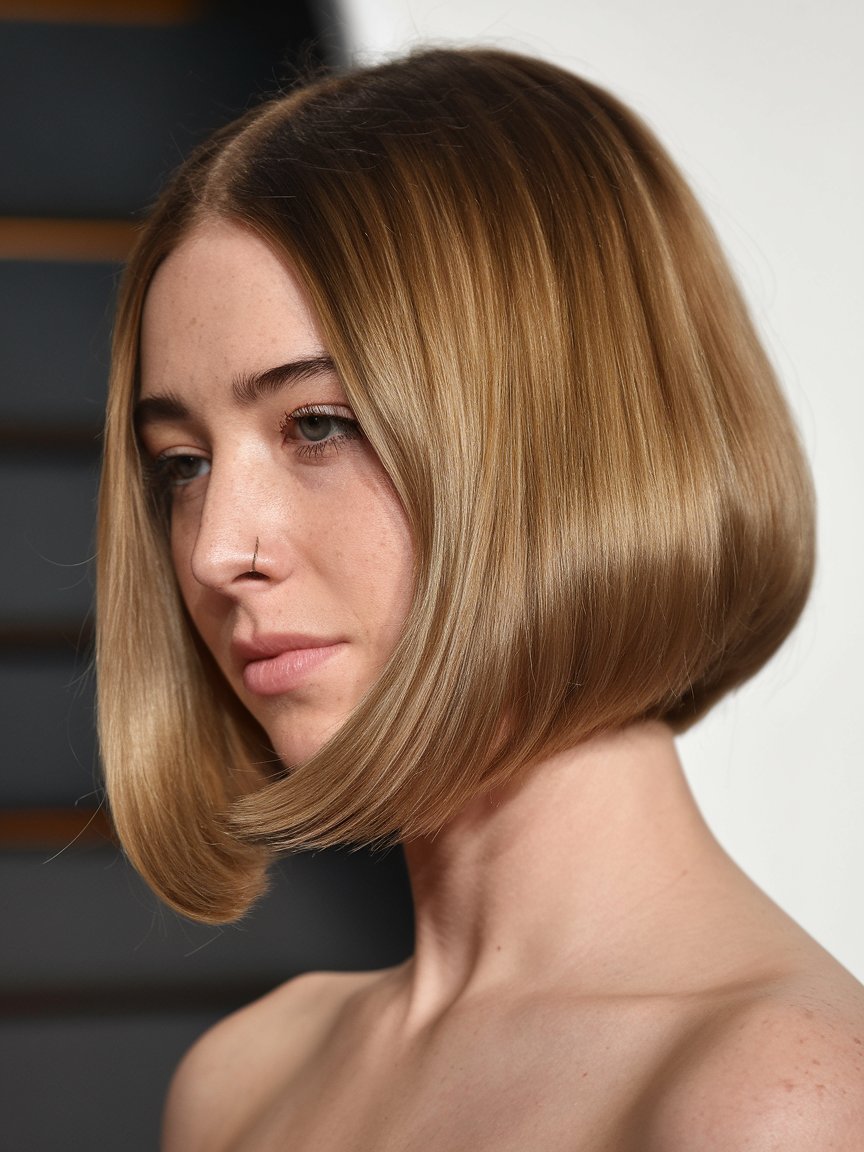 37. Short Blunt Bob for Fine Hair