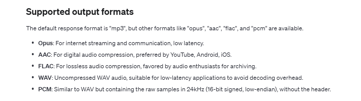 TTS OpenAI