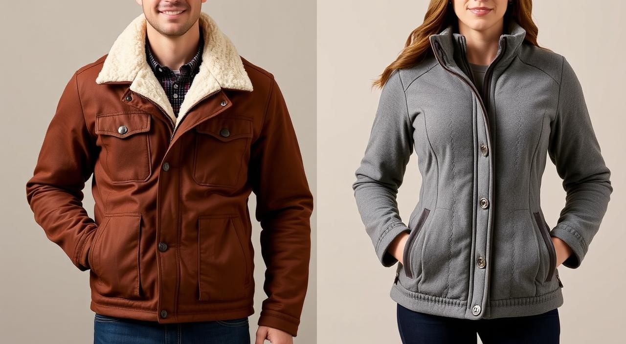 men's and women's Sherpa jackets
