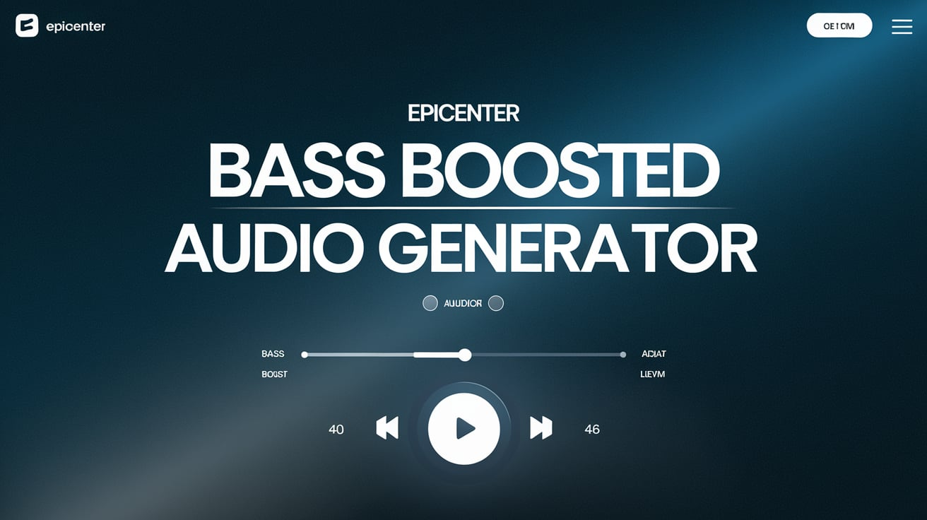 Epicenter Bass Boosted Audio Generator Online