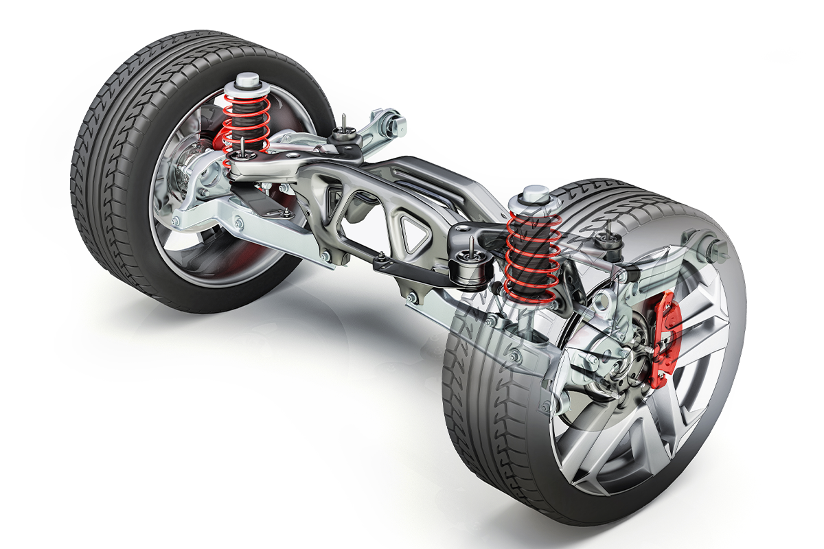 A multi-link suspension is mostly used in high-performance cars where high precision and control is required.