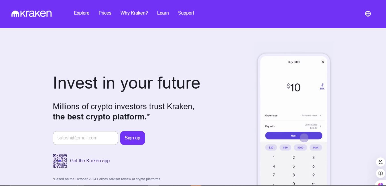kraken homepage