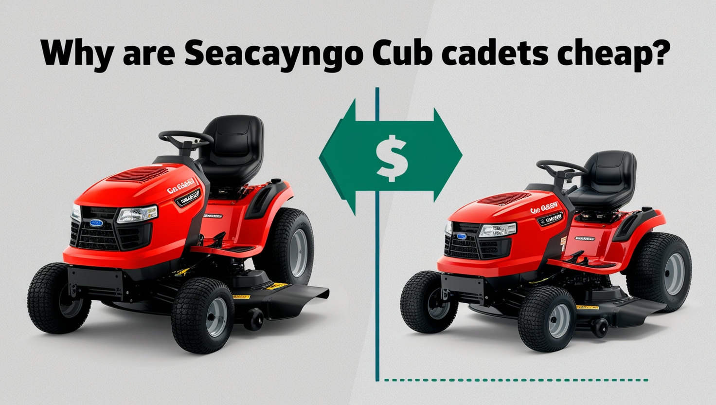 Why are Seacayngo Cub Cadets cheap