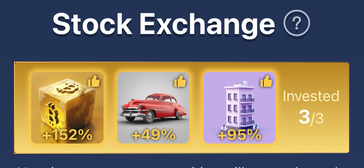 💥 XEmpire / MuskEmpire
Daily Combo for August 20 🗓️

> Blockchain Projects 
> Classic Cars
> Real Estate in Nigeria

Like ♥️ RT ↪️ Follow @profitzdes

#Musk #MuskEmpire #XEmpire #dailycombo