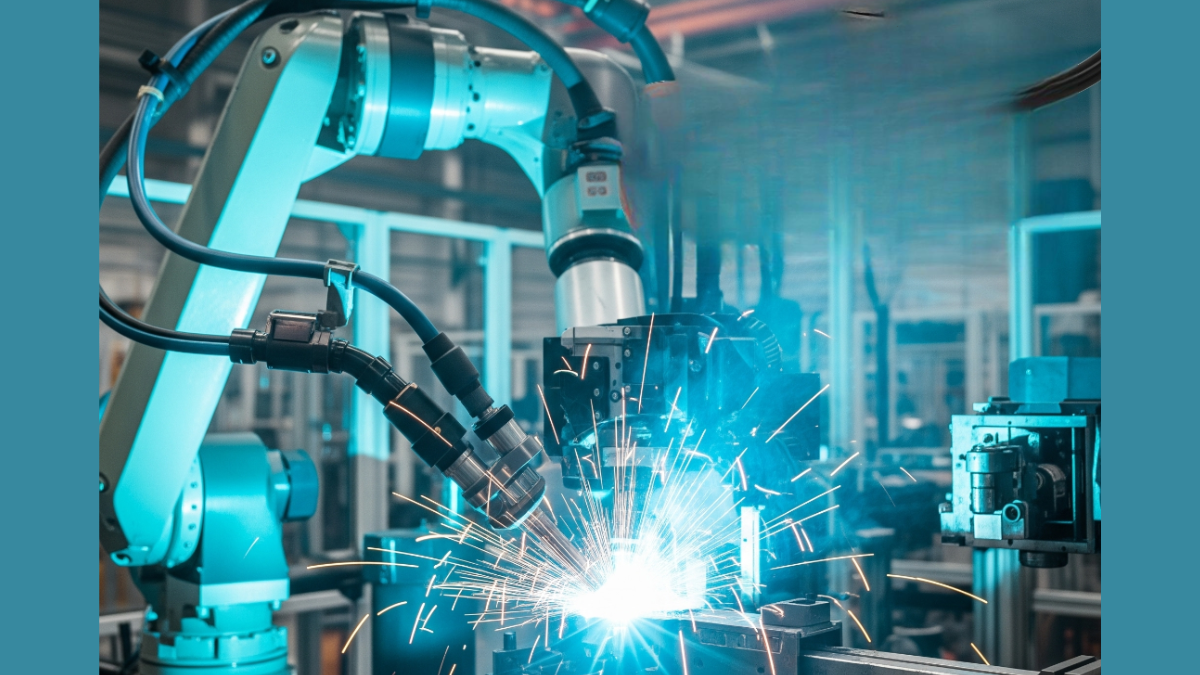 Sistema di visione artificiale integrato in robot di saldatura industriale con telecamere ad alta risoluzione per il monitoraggio in tempo reale della qualità delle saldature