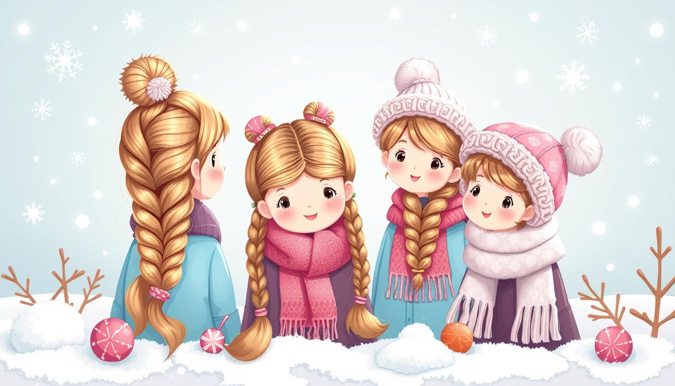 winter hairstyle for kids