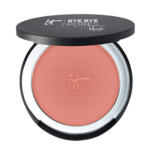 IT Cosmetics Bye Bye Pores Blush, Naturally Pretty - Sheer, Buildable Color - Diffuses the Look of Pores & Imperfections - With Silk, Hydrolyzed Collagen, Peptides & Antioxidants - 0.192 oz