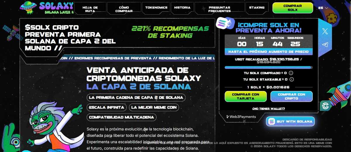 preventa de criptomonedas solaxy