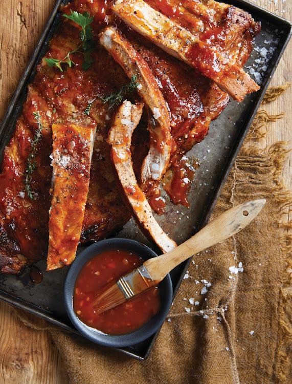 Sticky pork ribs by Chef Liziwe Matloha