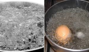 Luộc thực phẩm khi nước đã sôi.olm