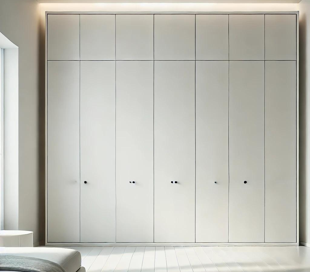 Floor-to-Ceiling White Wardrobe