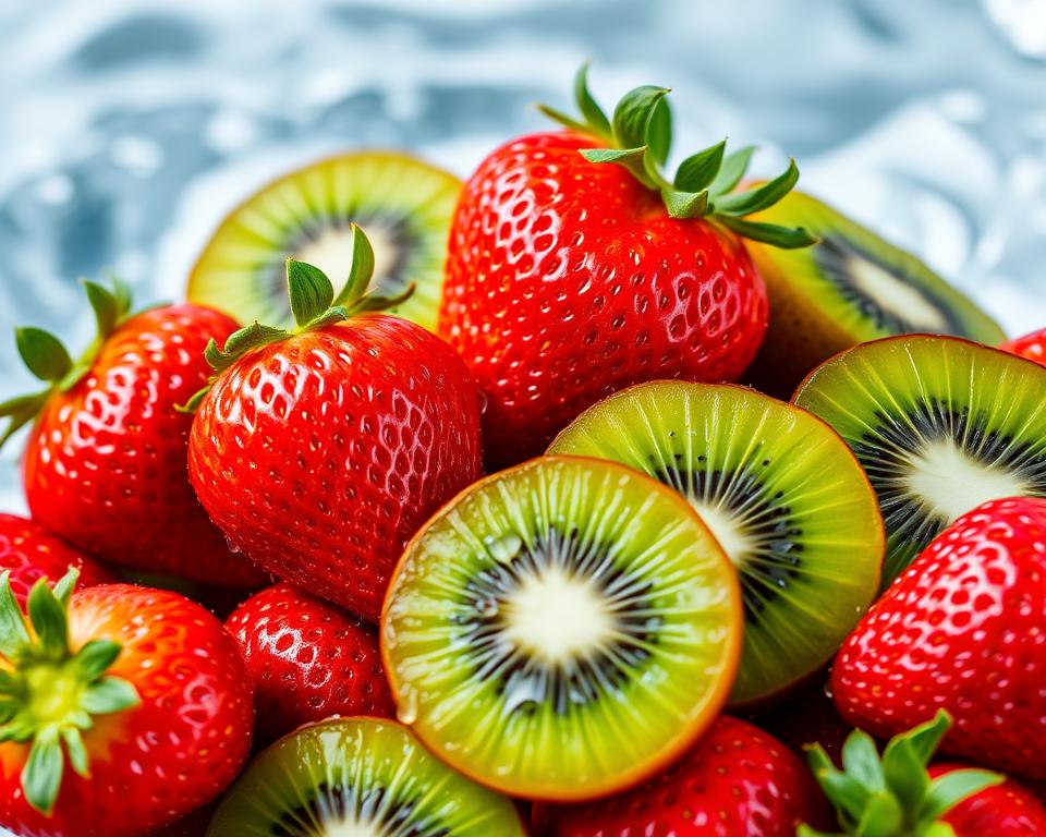 Strawberry and Kiwi Fruit