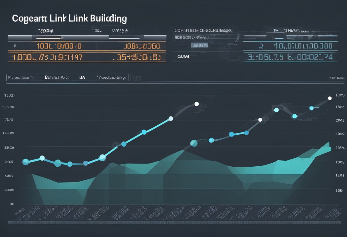 A graph showing the correlation between link velocity and modern link building success