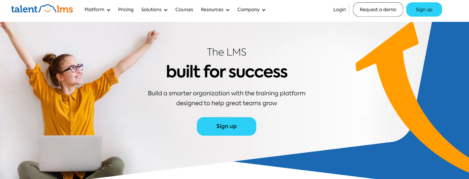 Screenshot of TalentLMS website