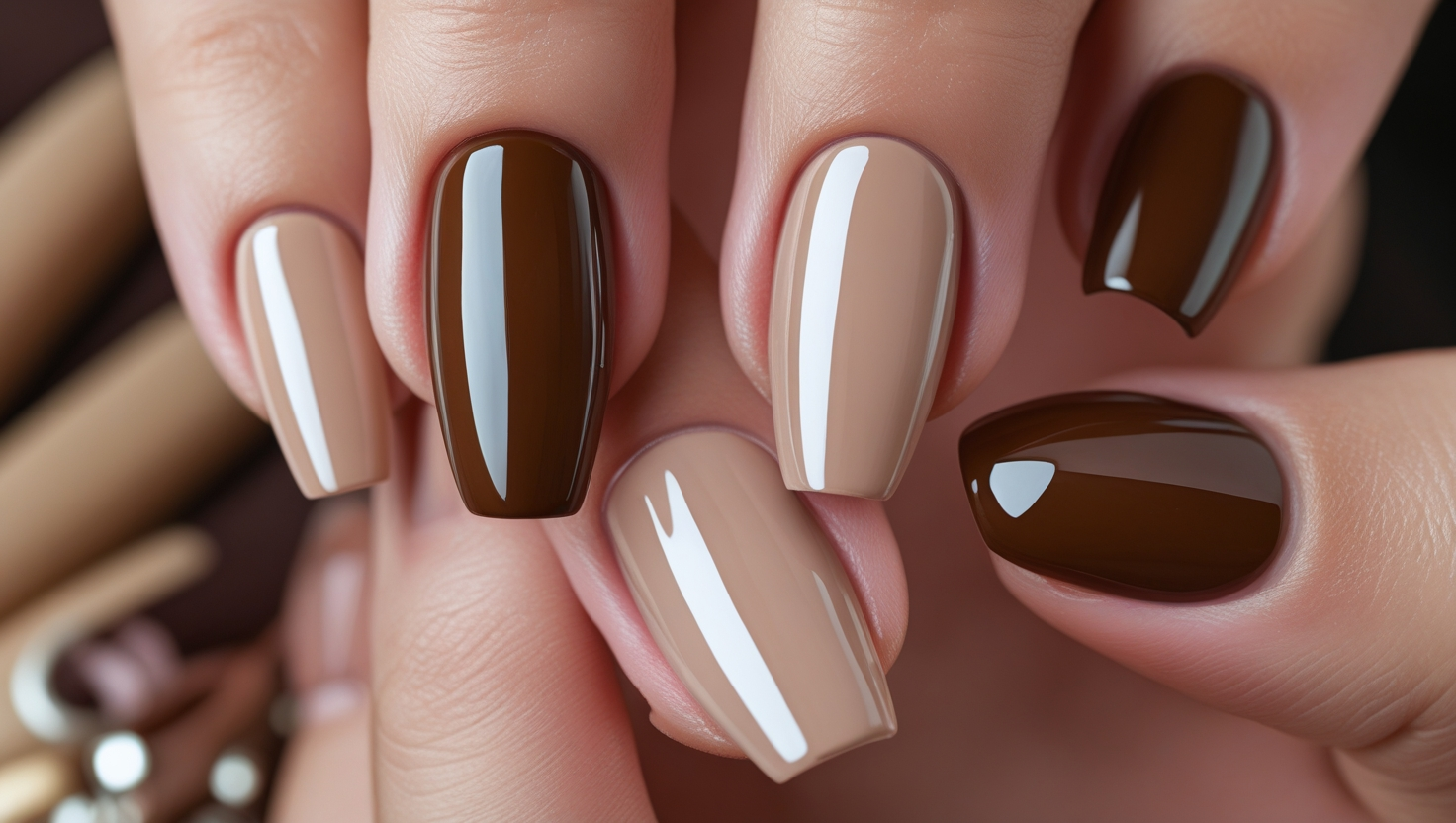 How to Get the Perfect Light Brown Nails Color Backstageviral.com