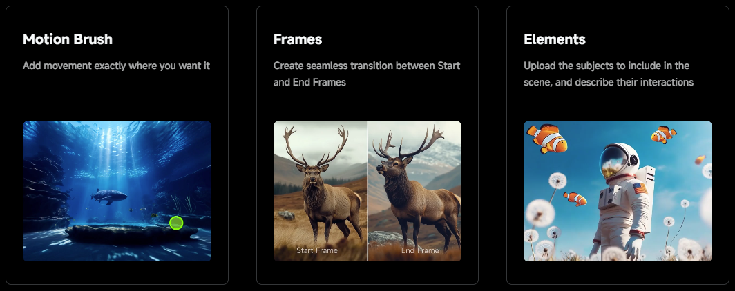  kling ai  interface