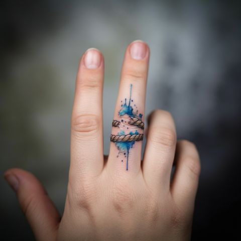 Broken Rope Tattoo