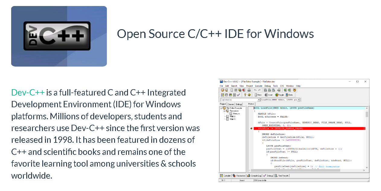 dev c++ software
