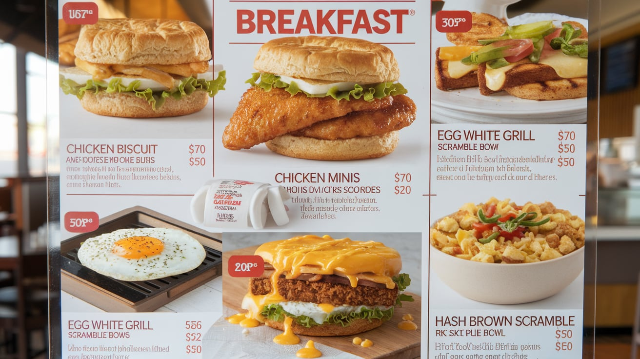 Chick fil A Breakfast Menu Prices