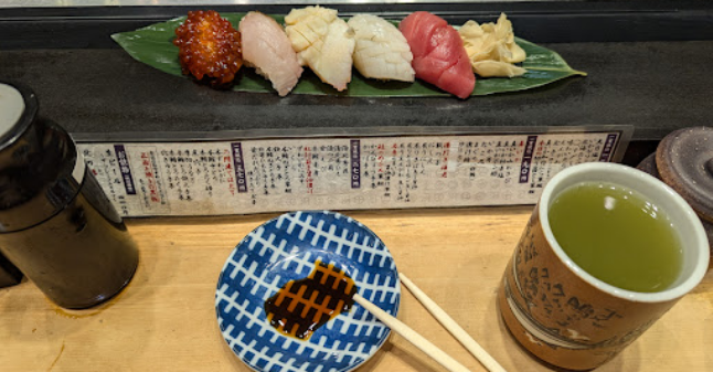 Nemuro Hanamaru sushi plate