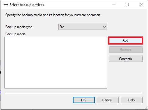 add backup device