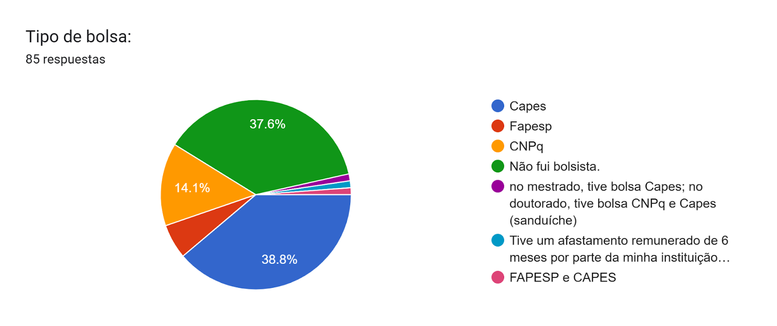 Gráfico de las respuestas de Formularios. Título de la pregunta: Tipo de bolsa:. Número de respuestas: 85 respuestas.