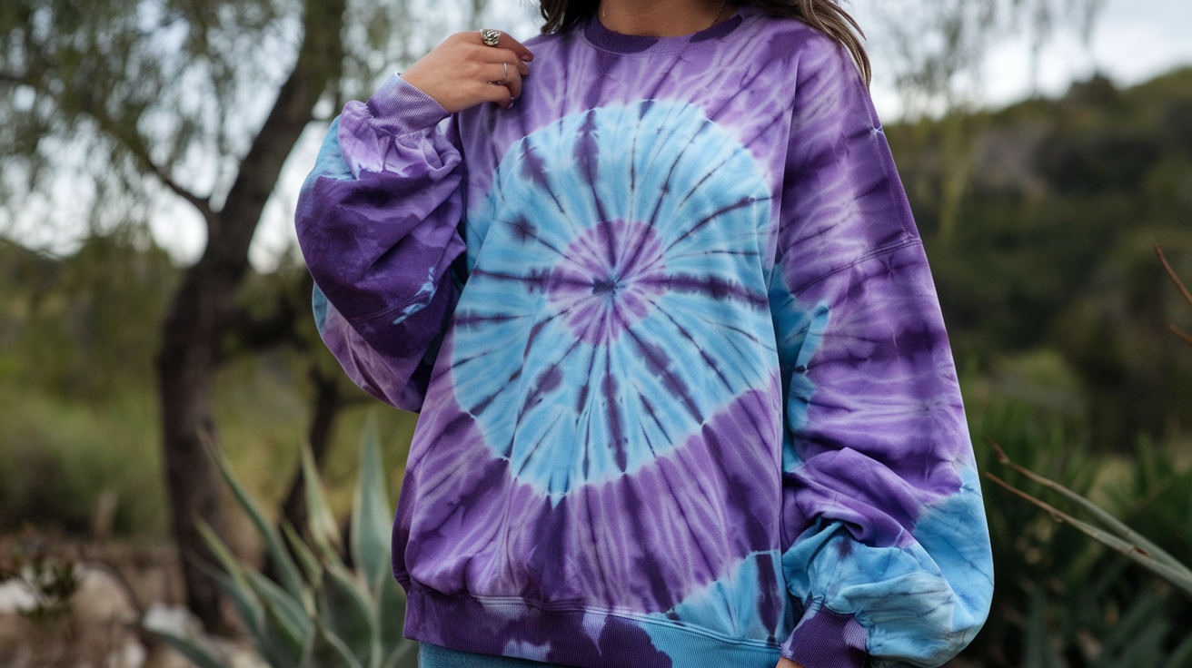 Purple and Blue Tie Dye Fugler