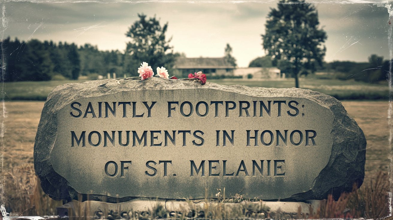 Saintly Footprints: Monuments in Honor of St. Melanie