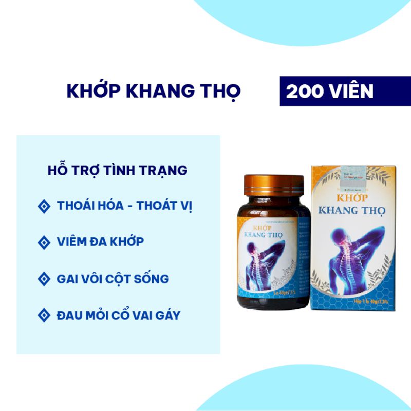 Cách sử dụng thuốc khớp khang thọ