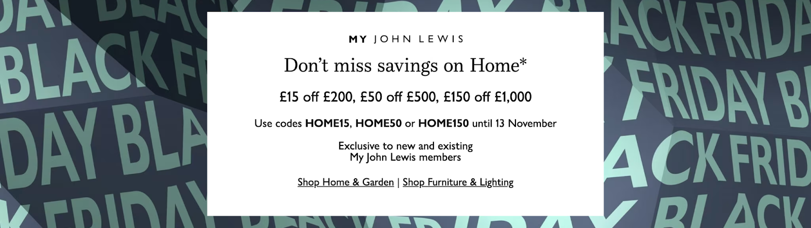 John Lewis Marketing Website Header