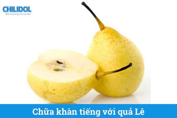 Chữa khàn tiếng với quả lê