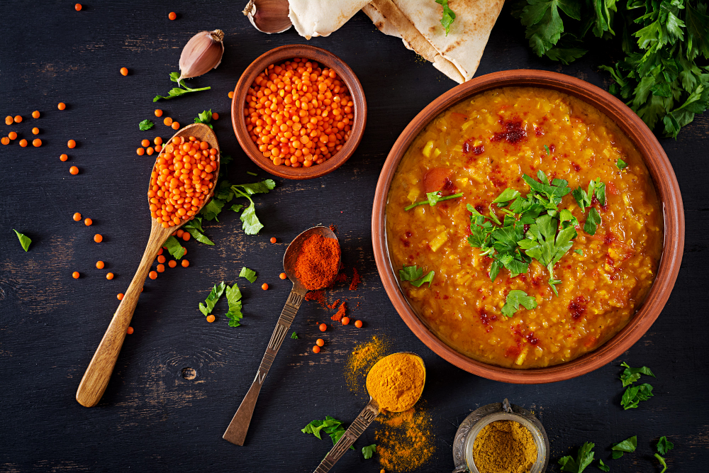 Baharatlı Hint Usulü Mercimek Çorbası