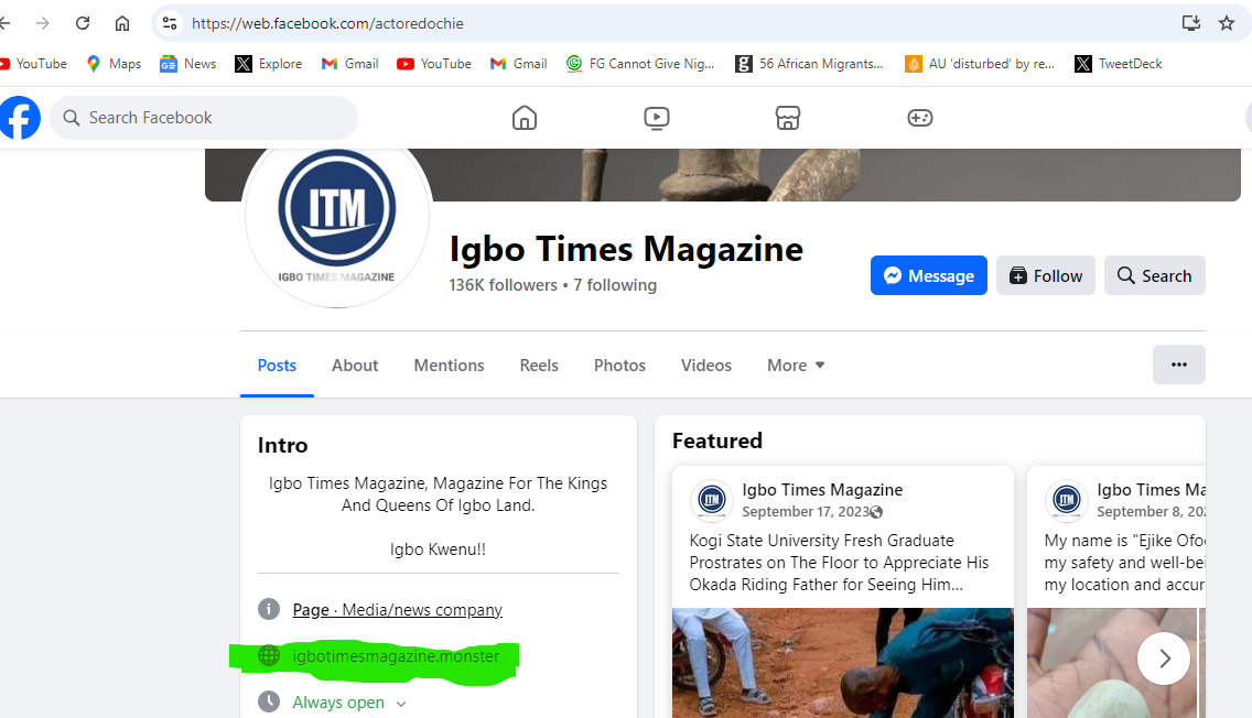 The Face behind IgbotimesMagazine, dodgy website notorious for spreading separatist, Russian disinformation