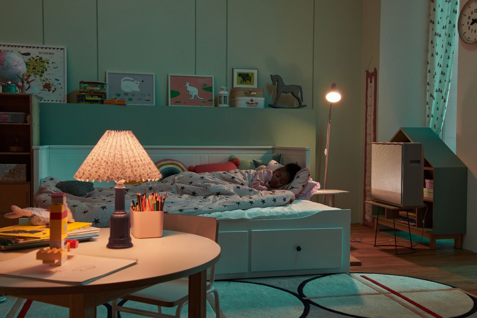The Airmega 250 in a bedroom.