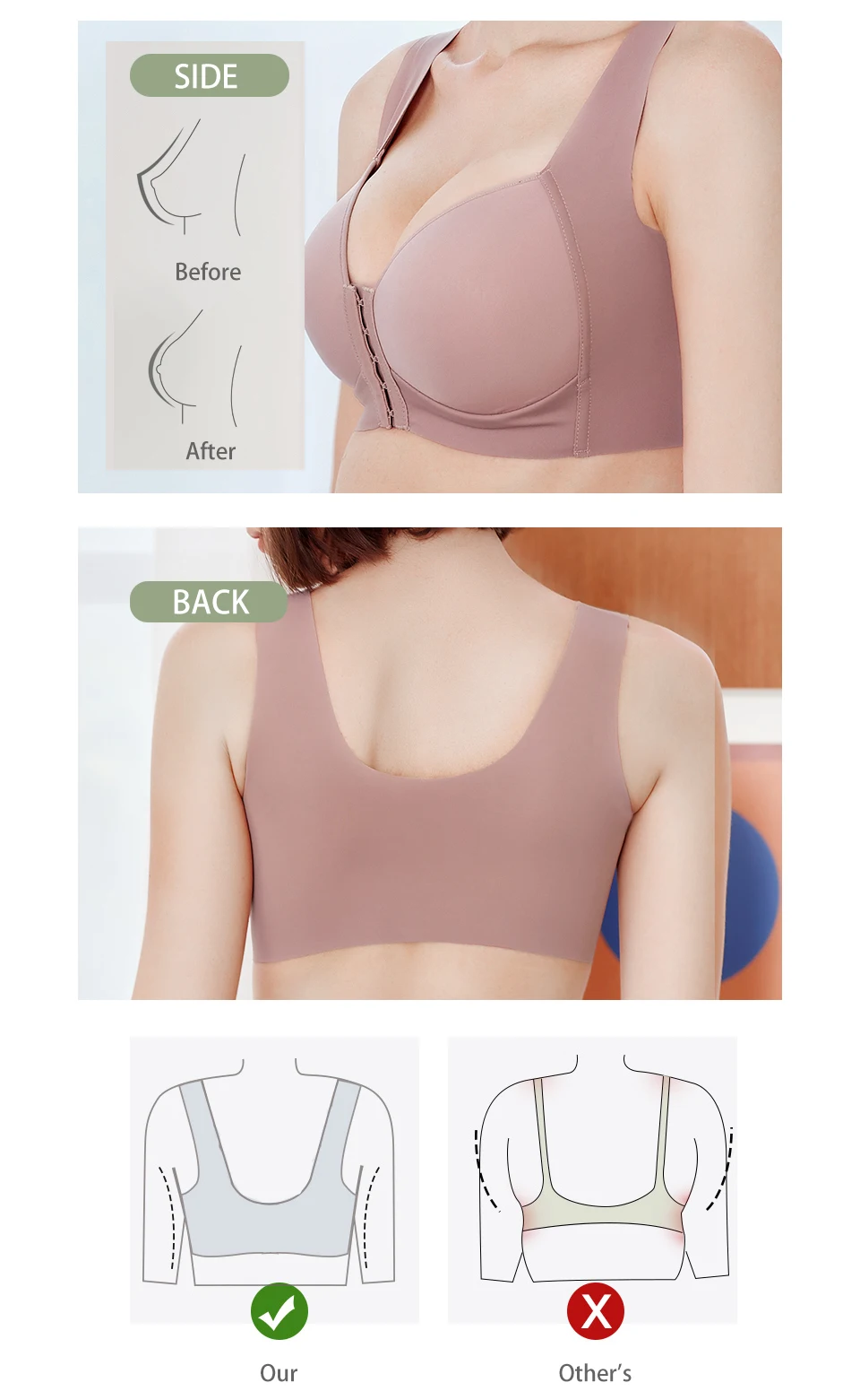 Comfortliftfront Closure Push Up Bra