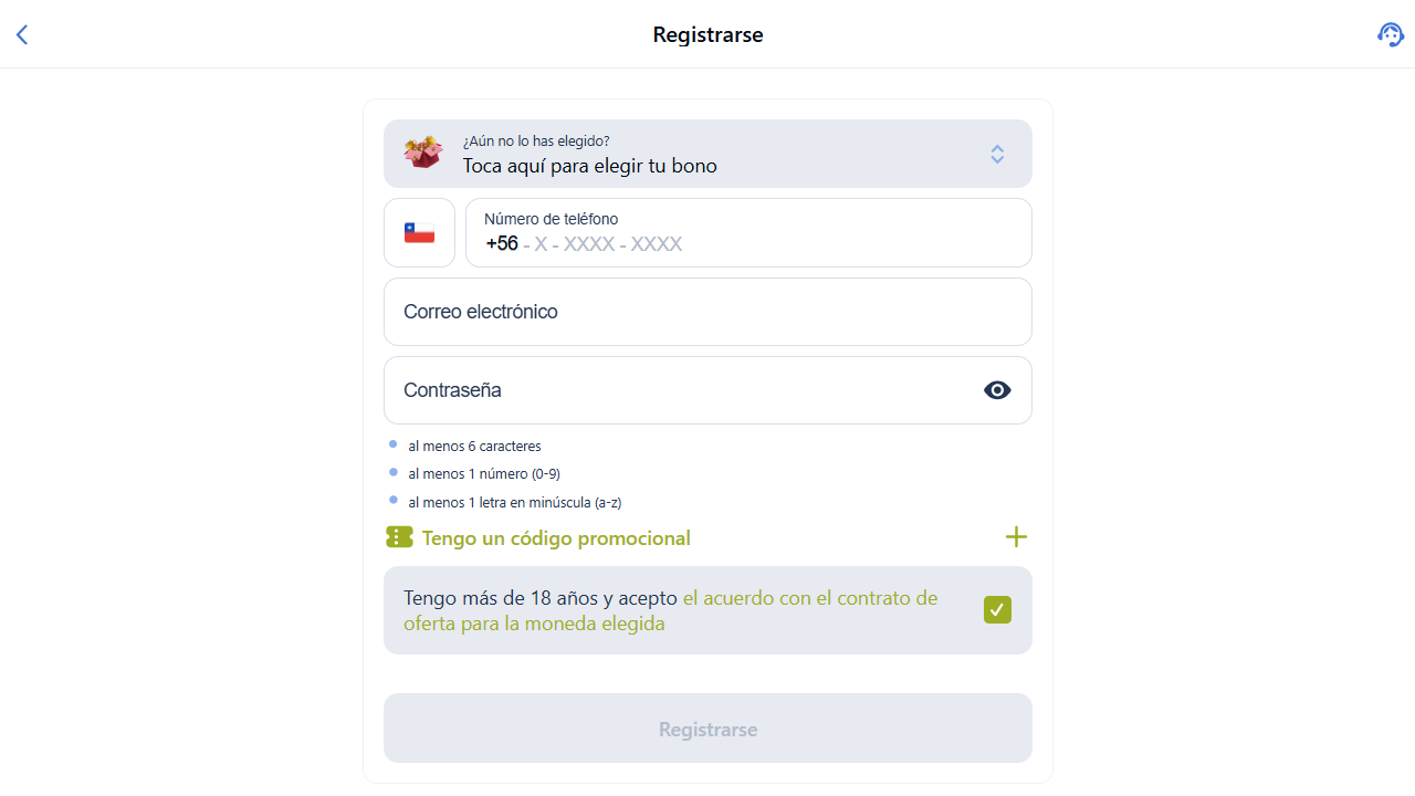 Jugabet registro