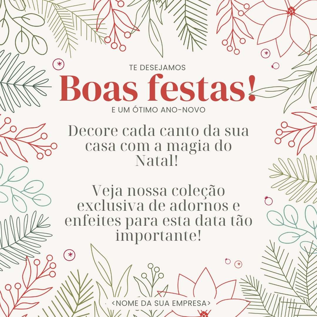 Texto para campanha de Natal