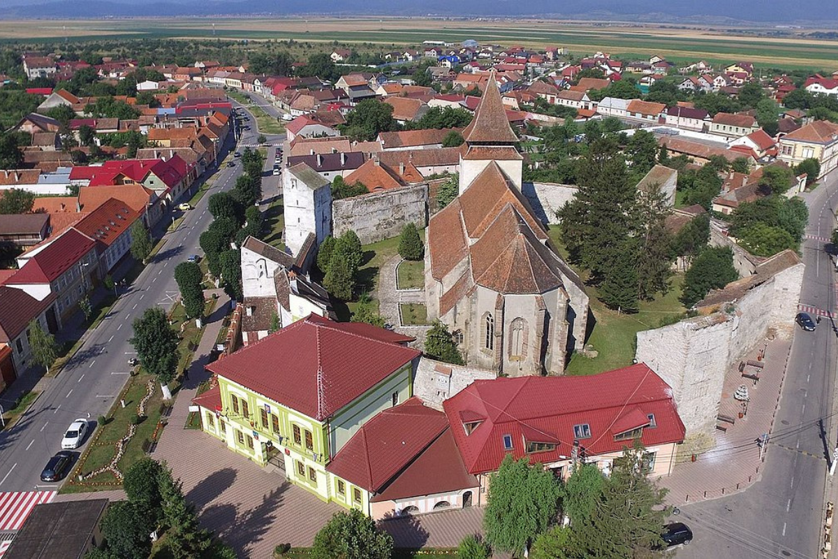 beautiful town located near Brașov 