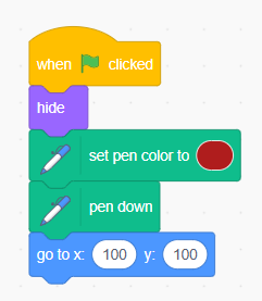 Setting Pen Color - Scratch Programming for Kids