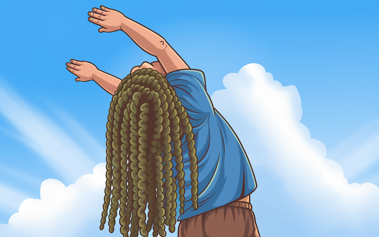 Stretching Kid Exercise Clipart