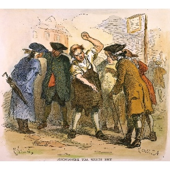 Stamp Act 1765. Namerican Colonists Denouncing The Stamp Act In 1765. Line  Engraving 19Th Century. Print by - Walmart.com