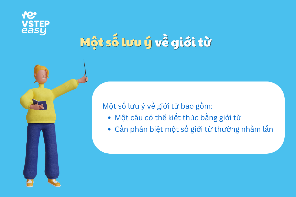 Một số lưu ý về giới từ trong tiếng Anh